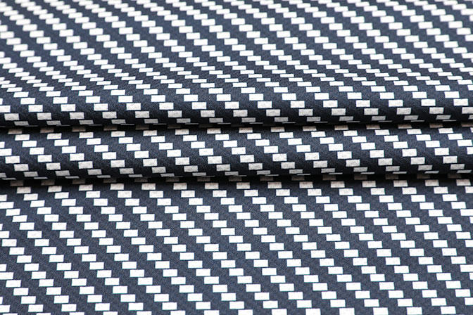 Striped Printed Honeycomb Fabric